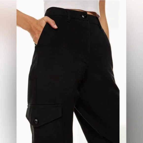 WILFRED FREE Modern Cargo Pants - Black - Picture 4 of 15